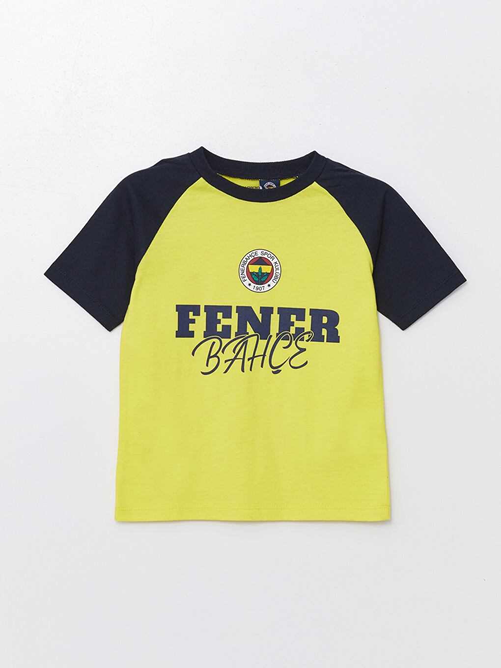 Sarı Fenerbahçe Baskılı Erkek Çocuk Tişört-1