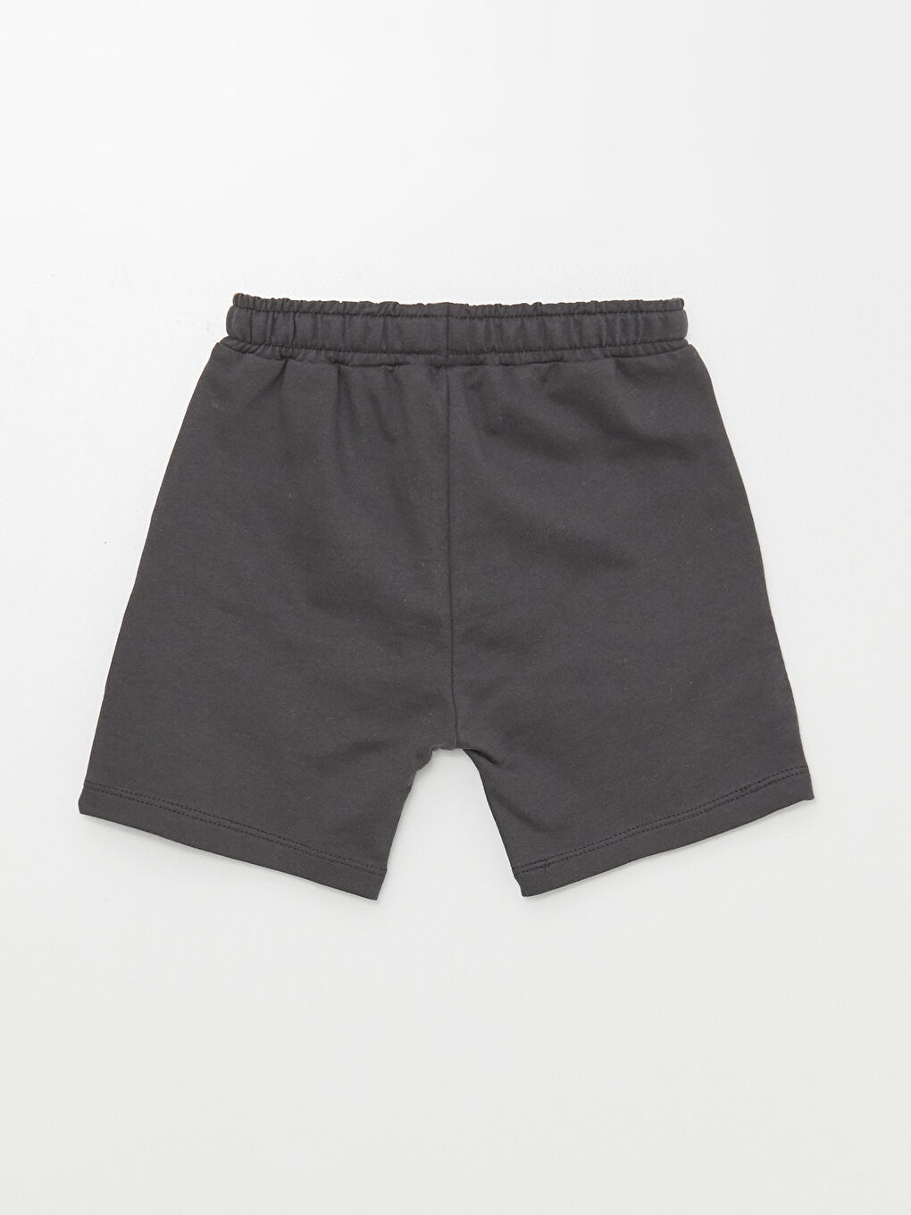 Antrasit Bisiklet Yaka Baskılı Erkek Bebek Tişört ve Şort Takım 2'li-6