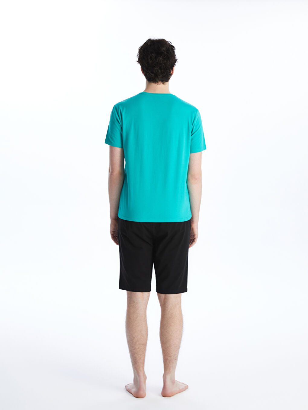 Standard Fit Men's Shorts Pajama Set -S4FT97Z8-Y1Q