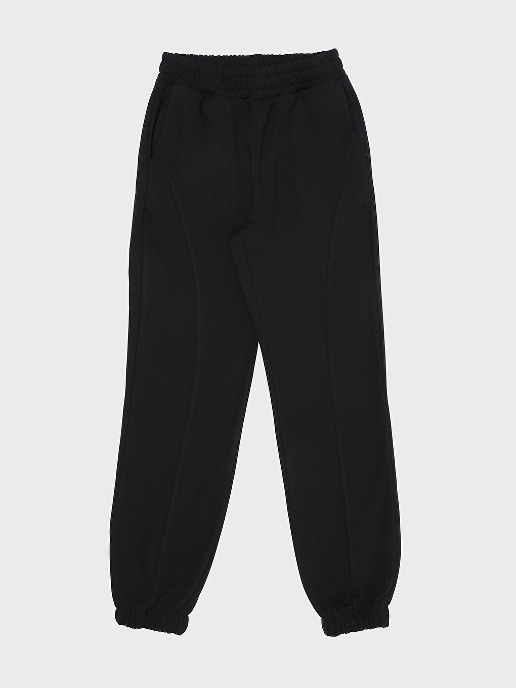Women's Elasticated Waist Plain Jogger Sweatpants