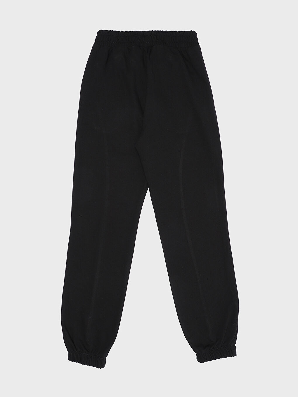 Women's Elasticated Waist Plain Jogger Sweatpants-1