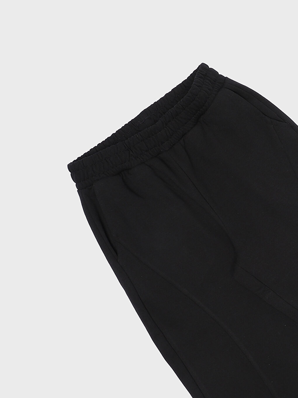 Women's Elasticated Waist Plain Jogger Sweatpants-3