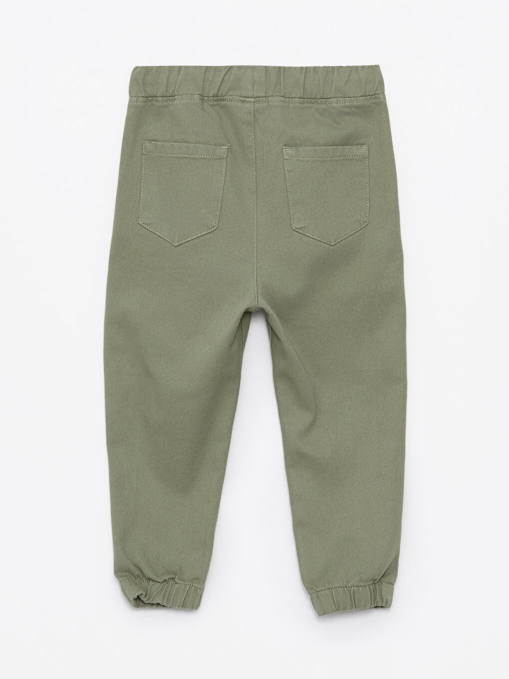Haki Beli Lastikli Basic Erkek Bebek Jogger Pantolon-1