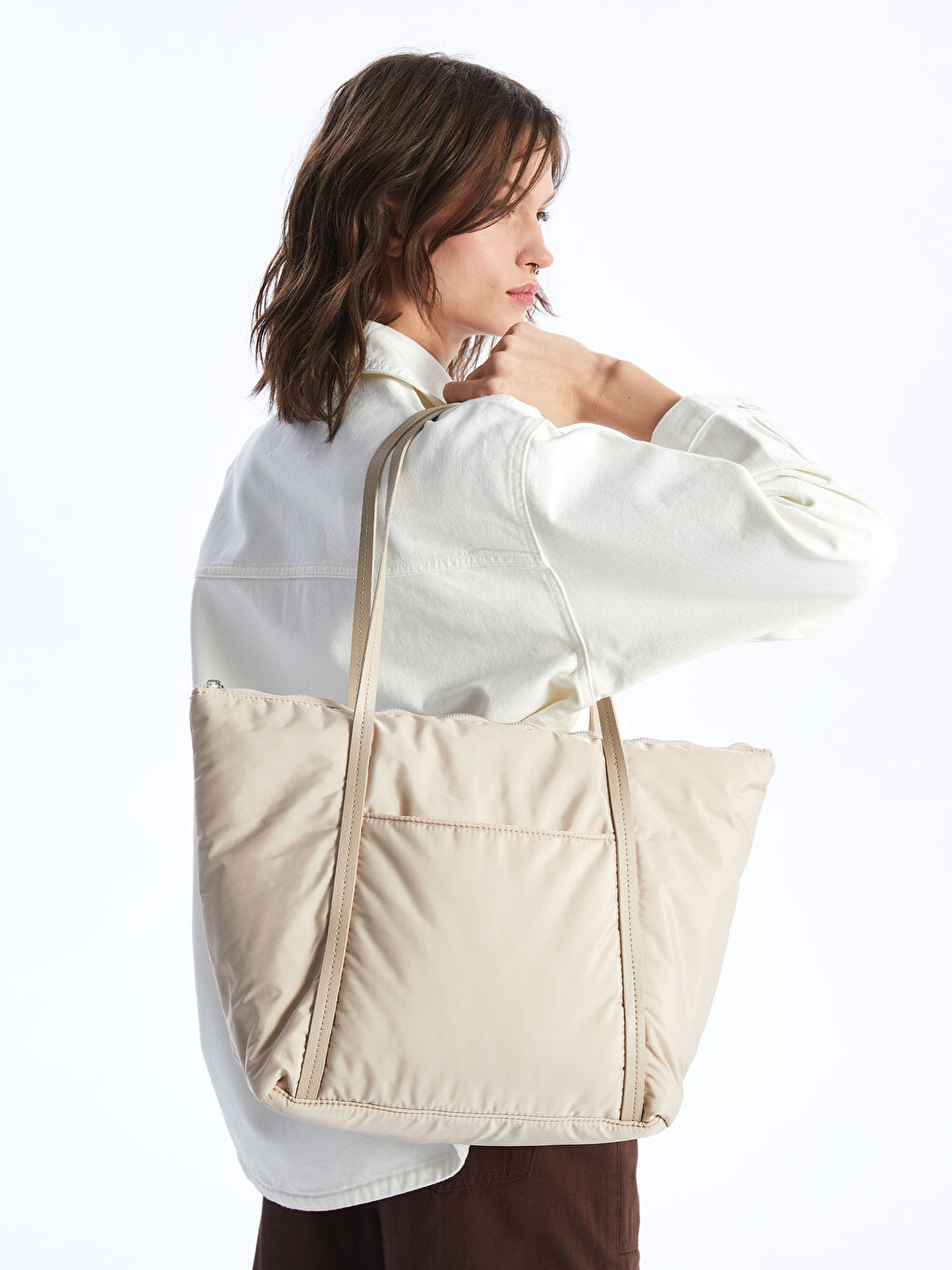 Parachute Fabric Women's Shoulder Bag -S4FU83Z8-CR8