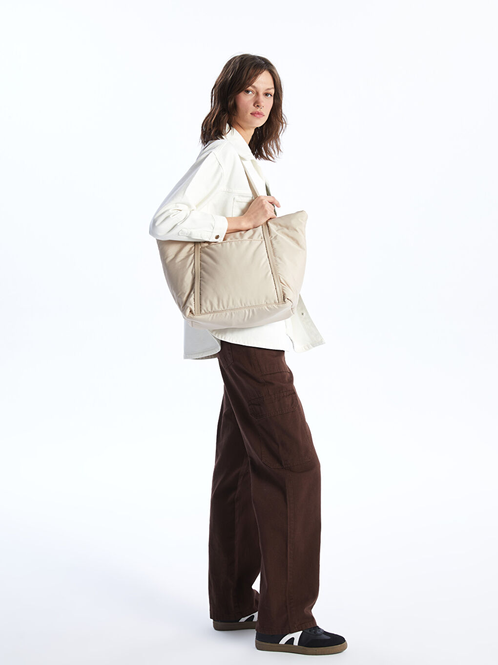 Parachute Fabric Women's Shoulder Bag -S4FU83Z8-CR8