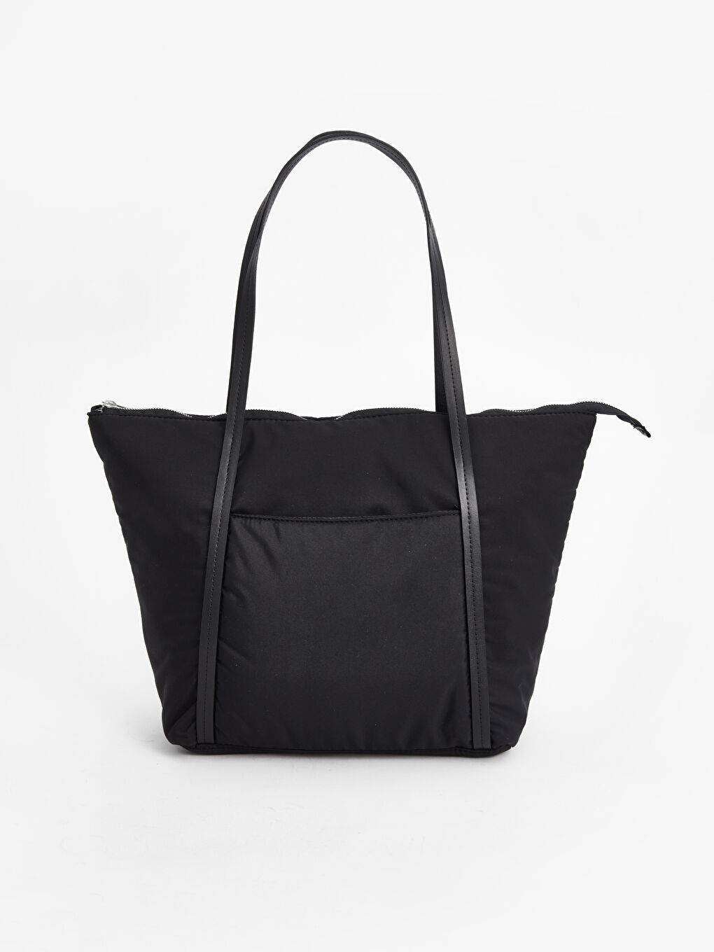 Siyah Paraşüt Kumaş Kadın Omuz Çantası-2