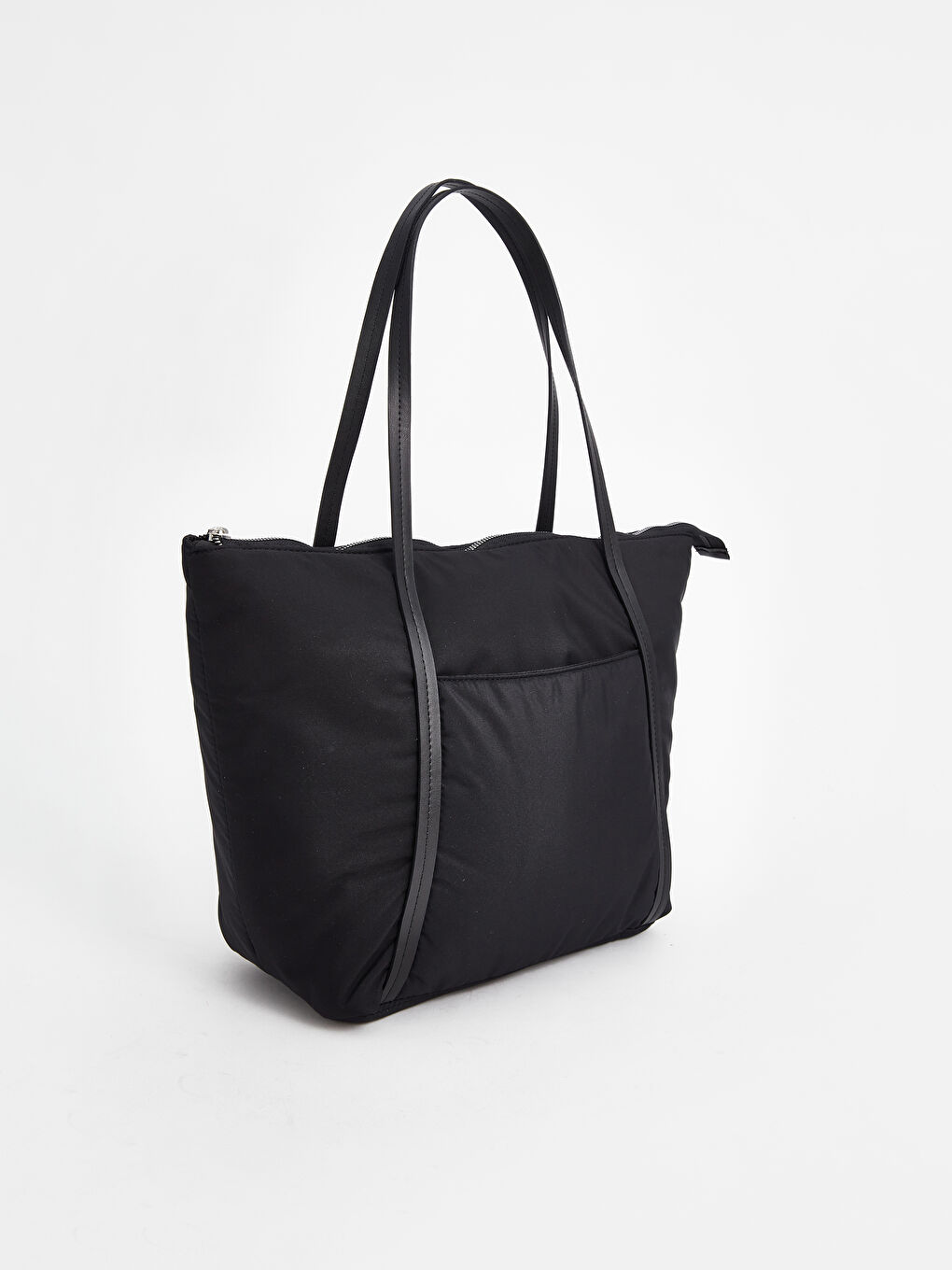 Siyah Paraşüt Kumaş Kadın Omuz Çantası-3