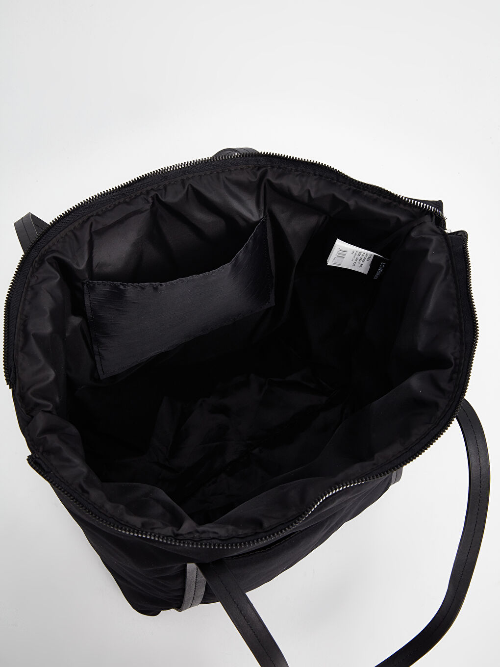 Siyah Paraşüt Kumaş Kadın Omuz Çantası-4