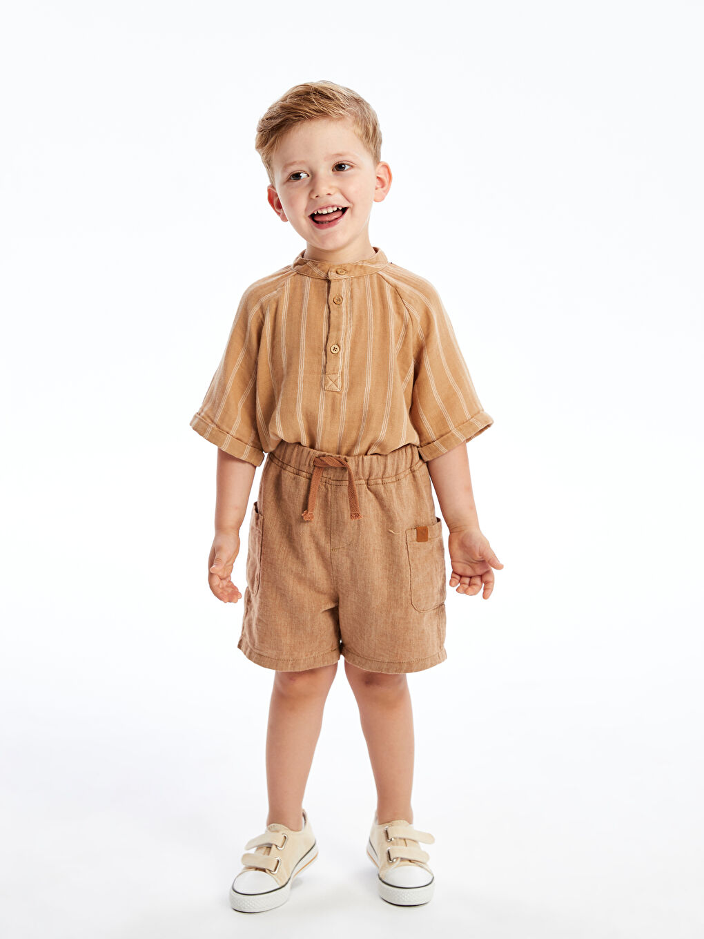 Elastic Waist Printed Baby Boy Shorts -S4FV18Z1-GFW