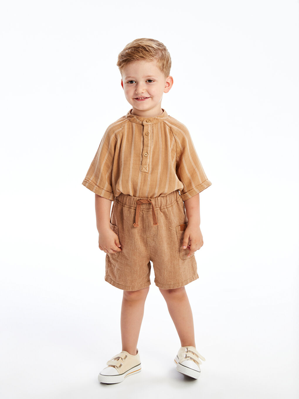 Elastic Waist Printed Baby Boy Shorts -S4FV18Z1-GFW