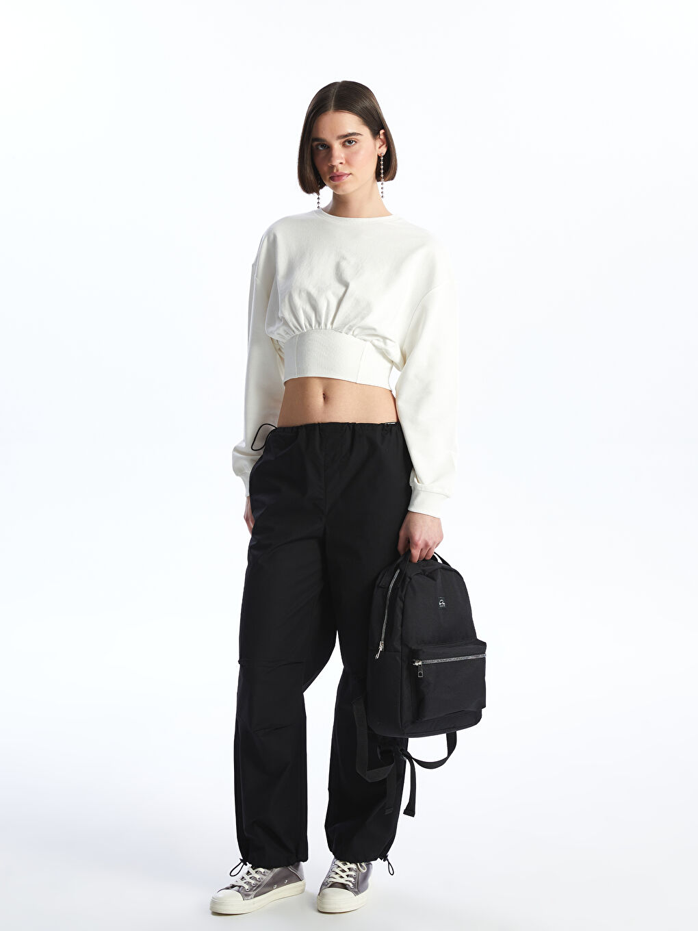 حقيبة ظهر للسيدات بحزام قابل للتعديل-1