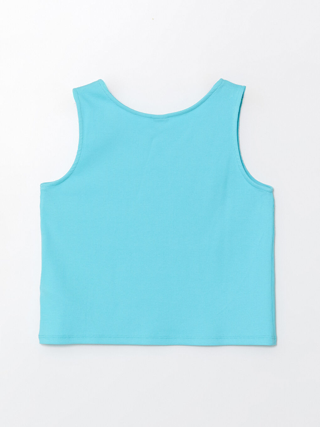Crew Neck Girl's Crop Singlet-2