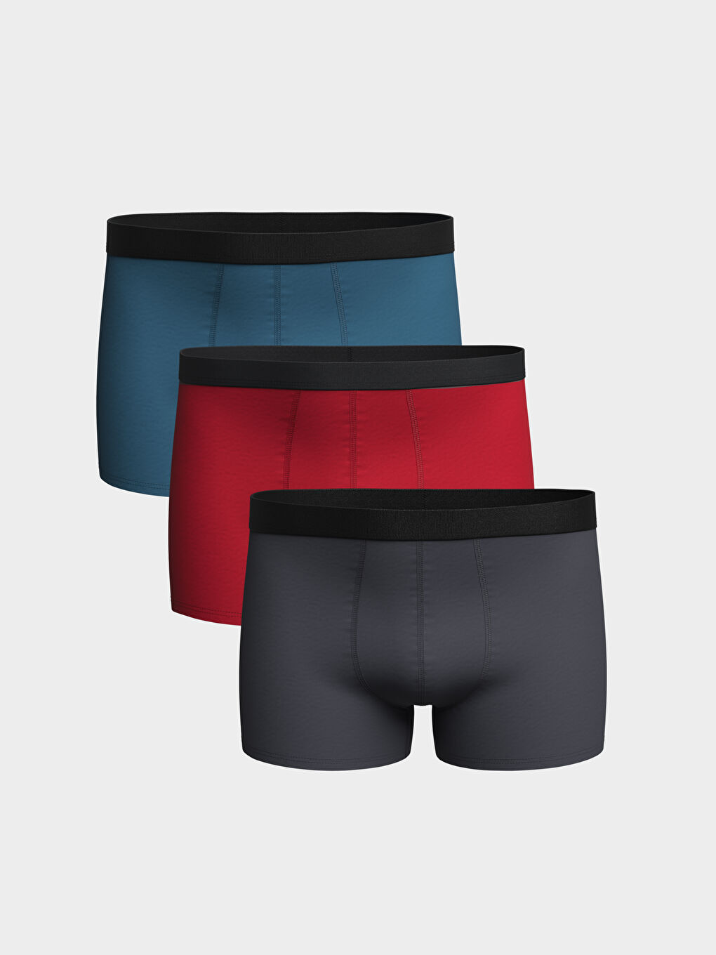 Standard Fit Cotton Flexible Men's Boxer 3-Piece -S4FV54Z8-F9C