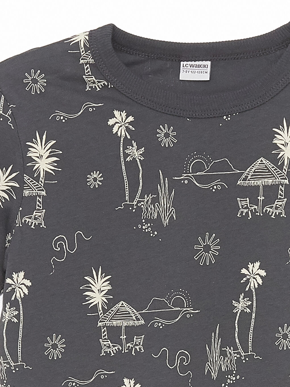 Футболка с круглым вырезом, с принтом, с коротким рукавом, для мальчиков, 2 упаковки-5