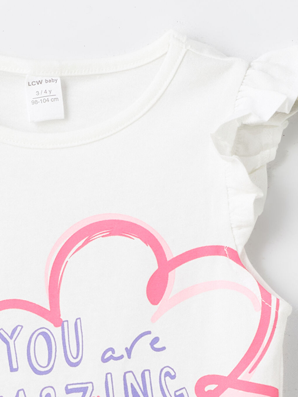 Crew Neck Sleeveless Printed Baby Girls' T-Shirt -S4FV77Z1-R9J