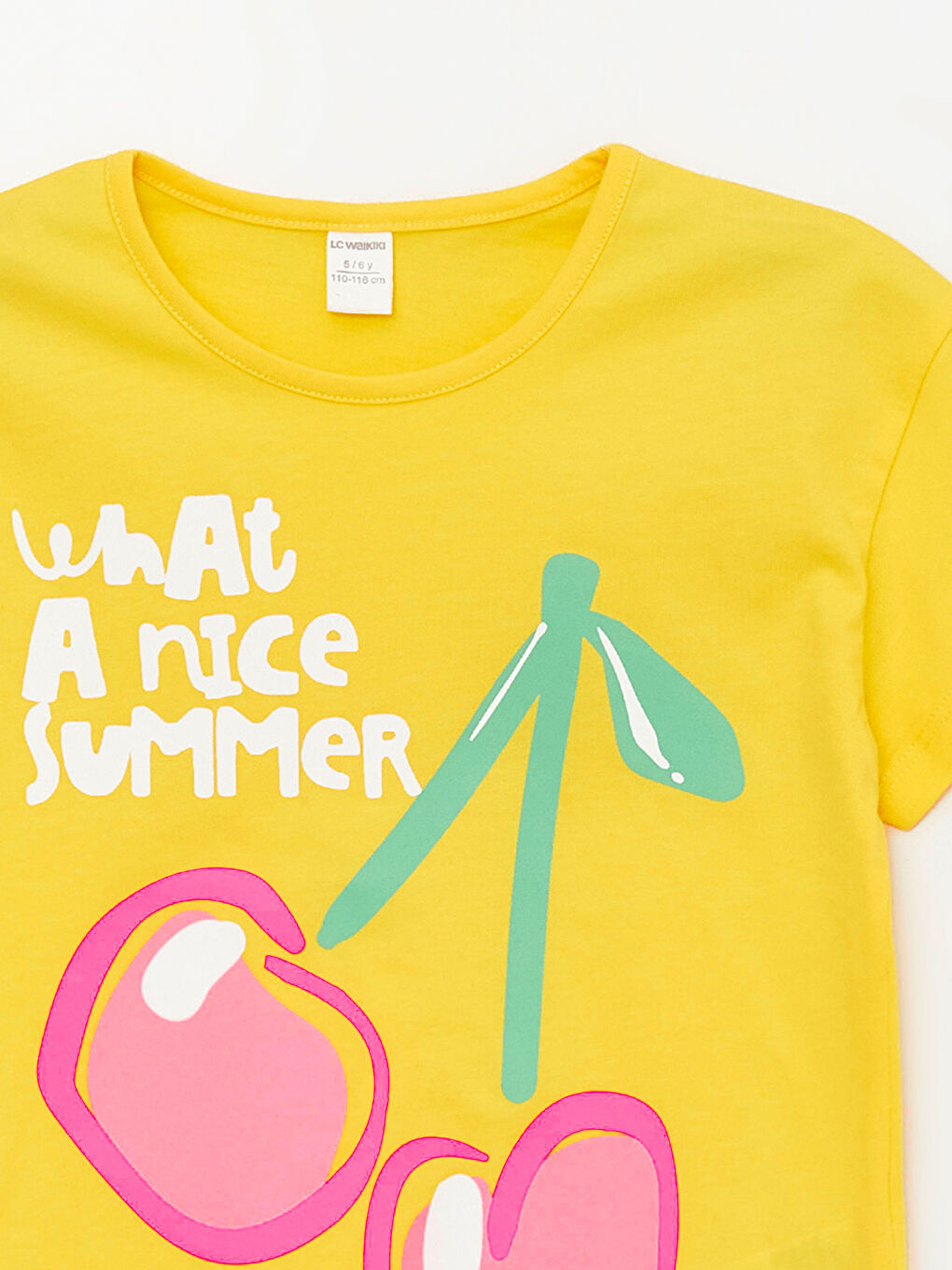 Crew Neck Printed Short Sleeve Baby Girls' T-Shirt -S4FV78Z1-FYP