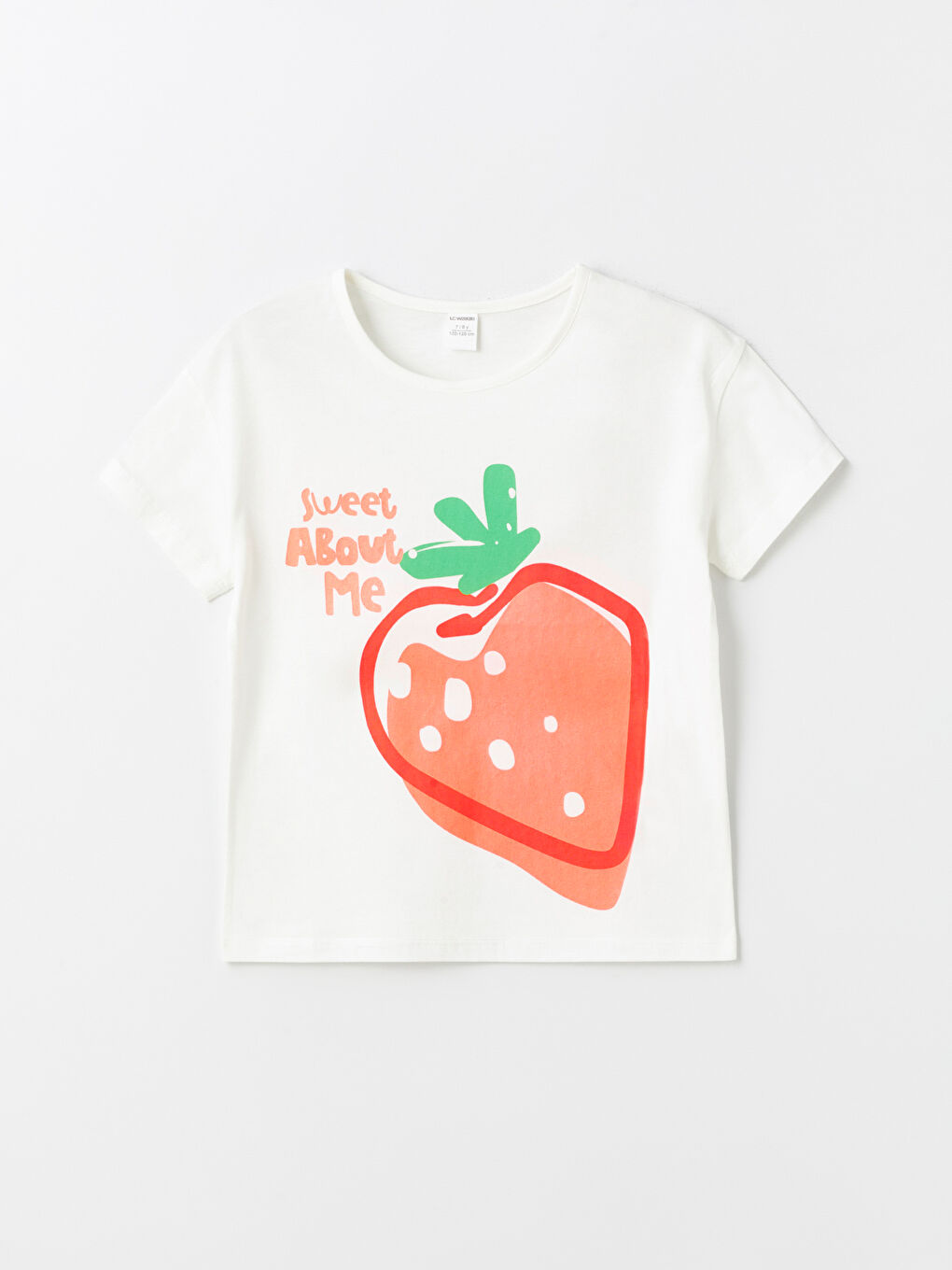 Crew Neck Printed Short Sleeve Baby Girl T-Shirt -S4FV78Z1-R9J