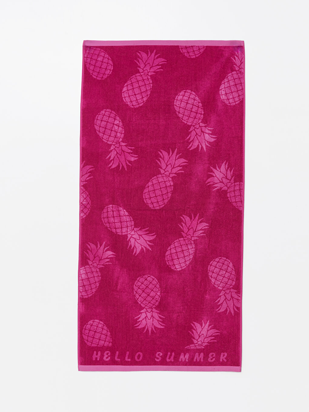 LCW ACCESSORIES Fuşya Ananas Desenli Kadın Plaj Havlusu 70x145 Cm - 2