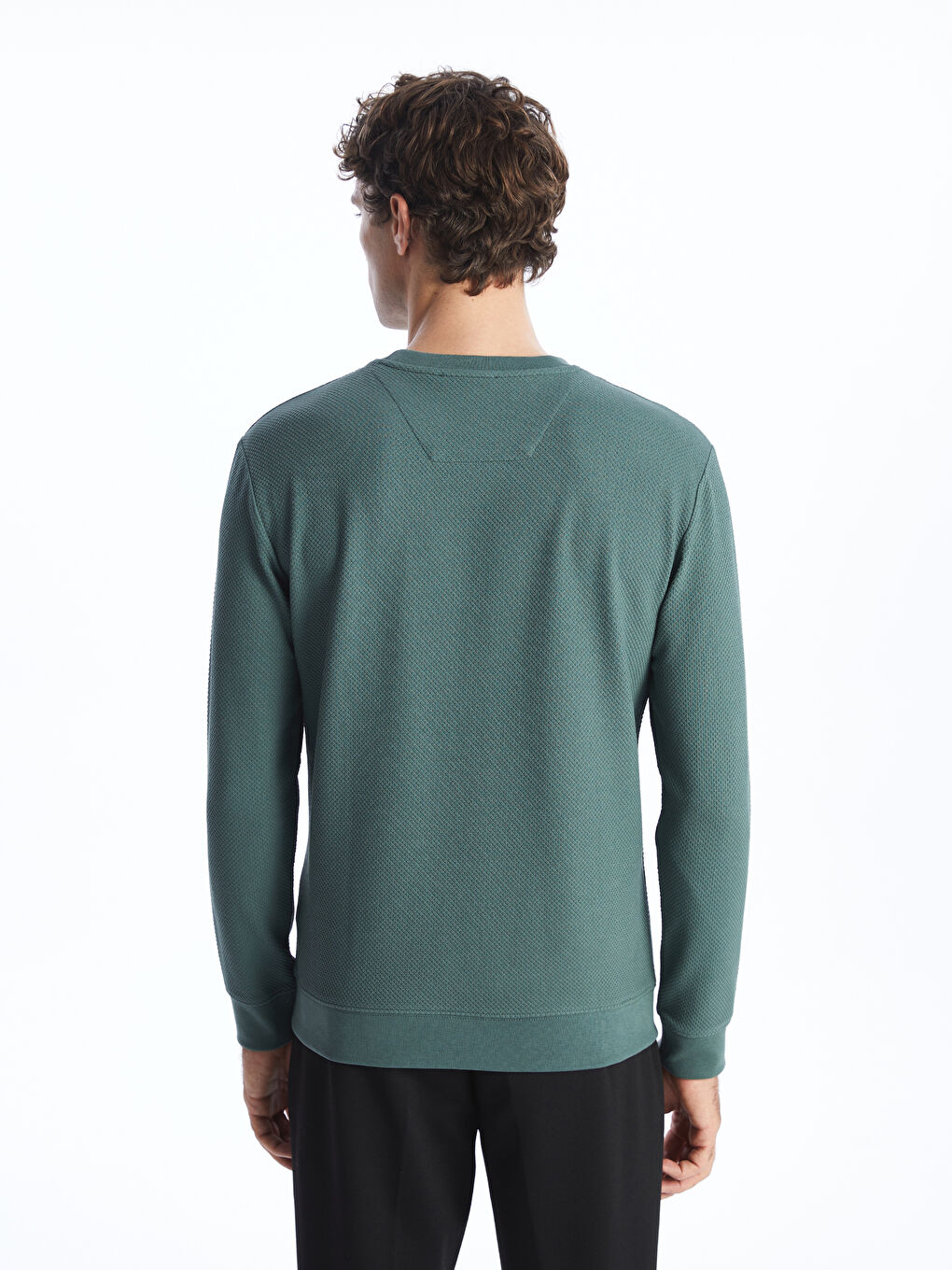 Crew Neck Long Sleeve Men's Sweatshirt -S4FY31Z8-J2L