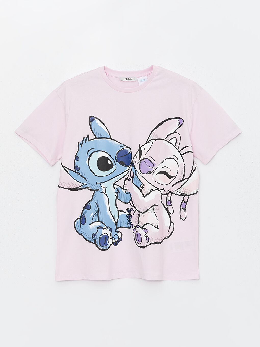 XSIDE Crew Neck Lilo & Stitch Printed Women's T-Shirt -S4FY56Z8-VVC