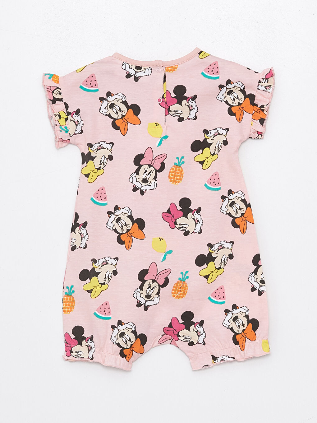 Crew Neck Minnie Mouse Printed Baby Girl Rompers 2 Pack -S4FY87Z1-LT4