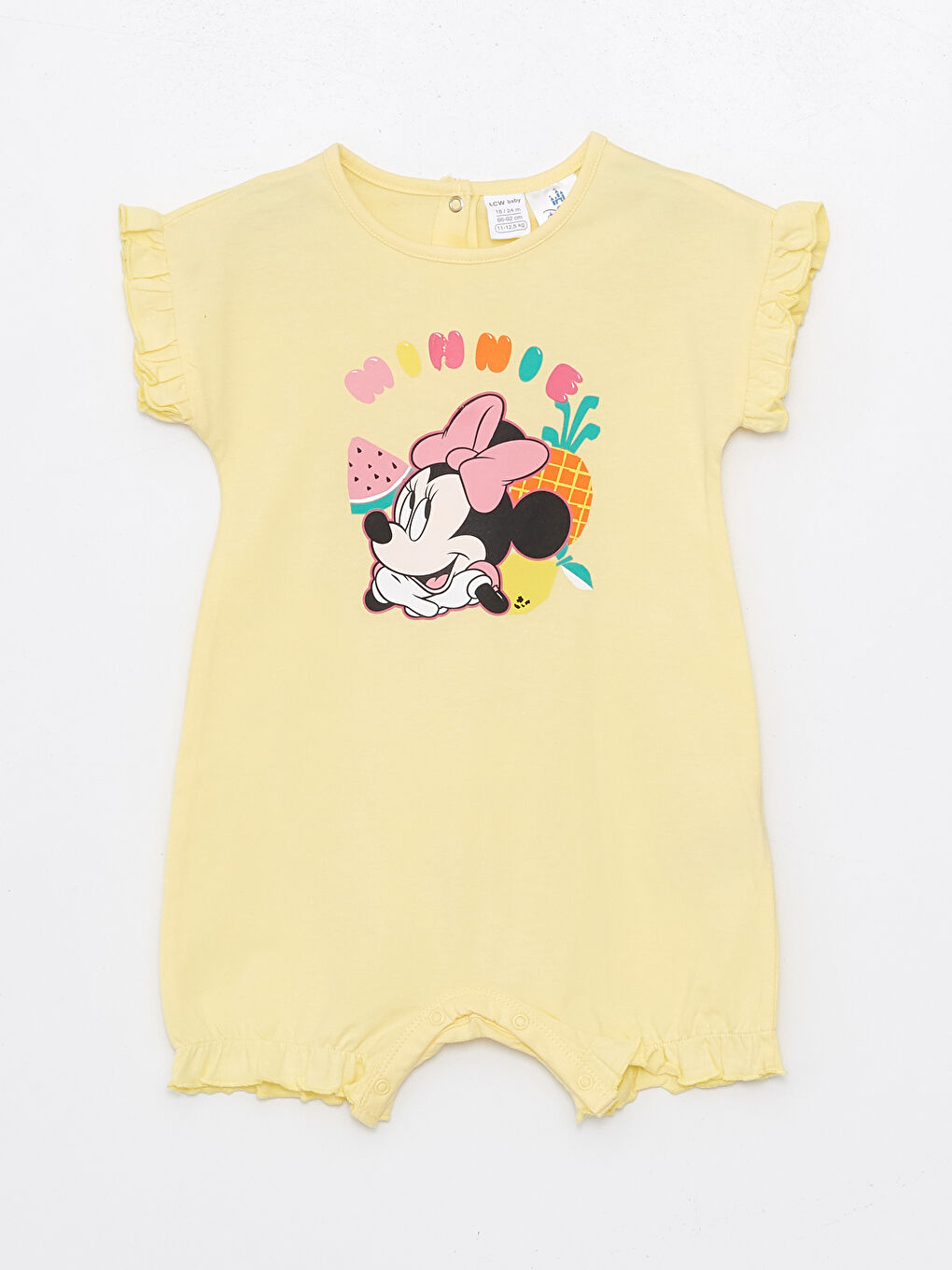 Crew Neck Minnie Mouse Printed Baby Girl Rompers 2 Pack -S4FY87Z1-LT4