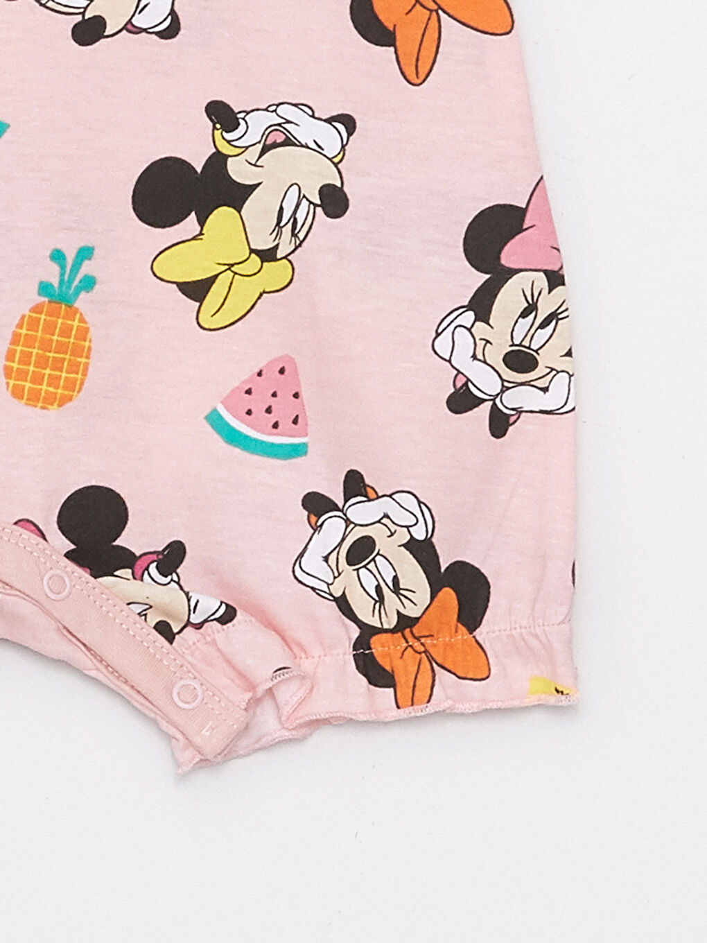 Crew Neck Minnie Mouse Printed Baby Girl Rompers 2 Pack -S4FY87Z1-LT4