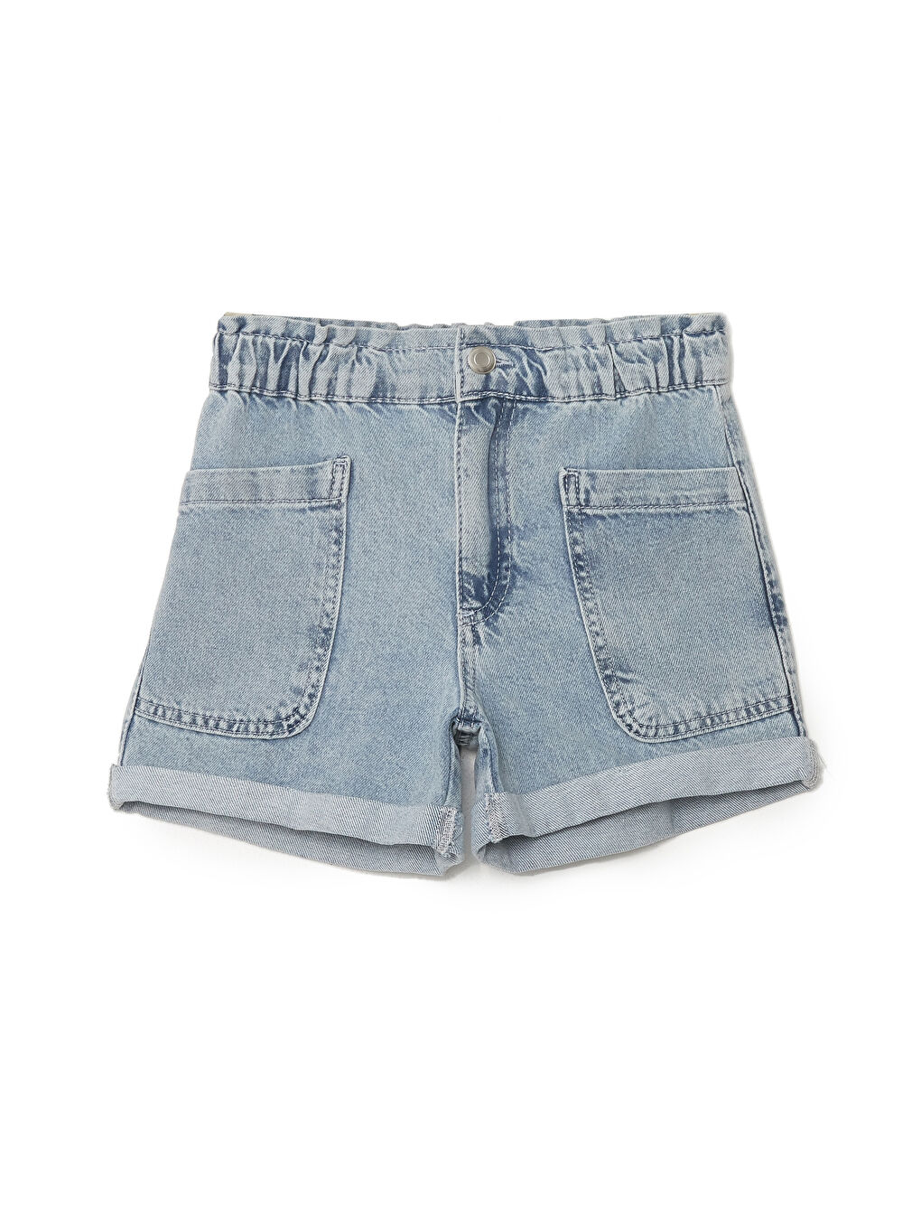 Elasticated Waist Girls' Denim Shorts