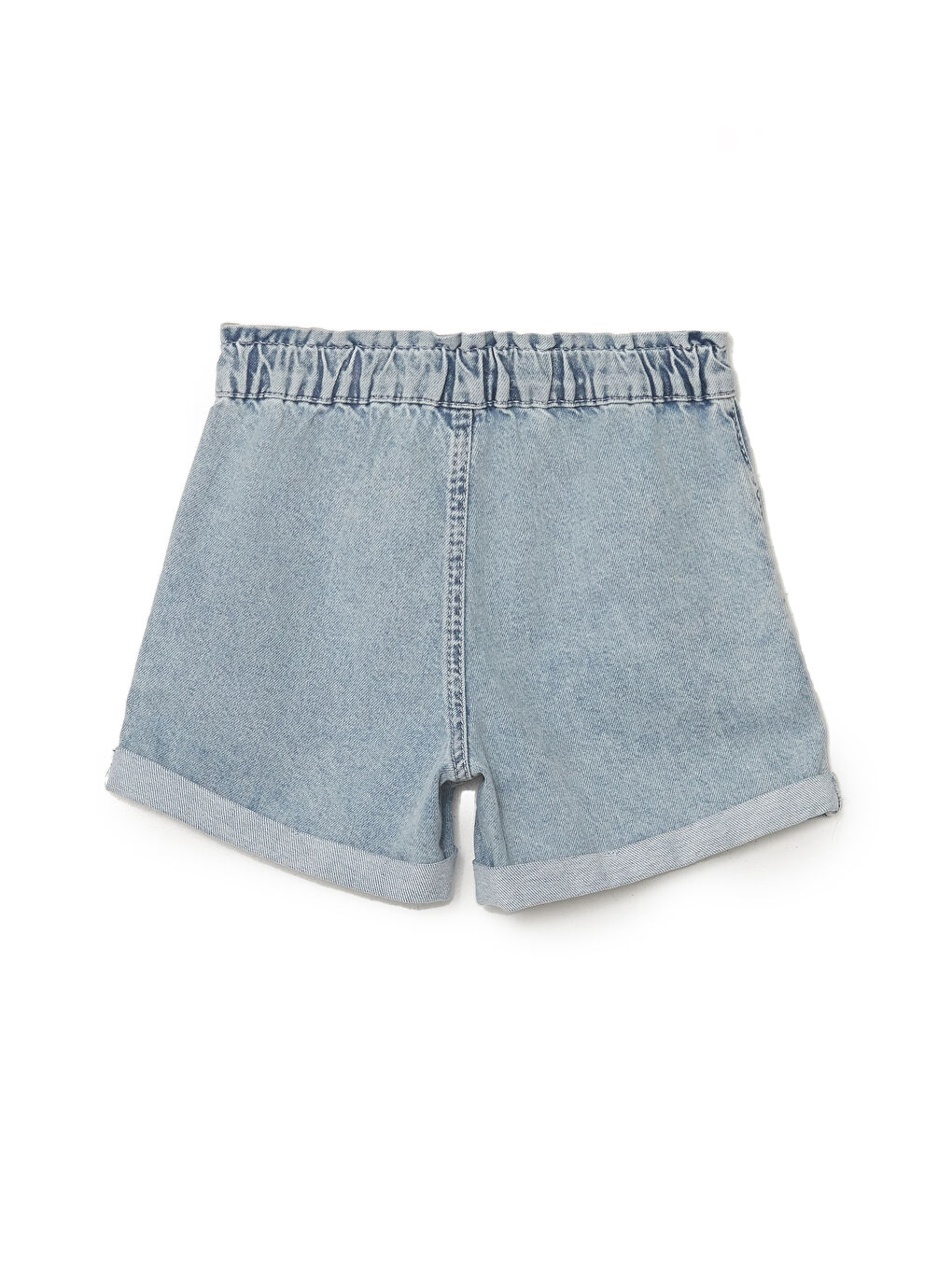 Elasticated Waist Girls' Denim Shorts-1