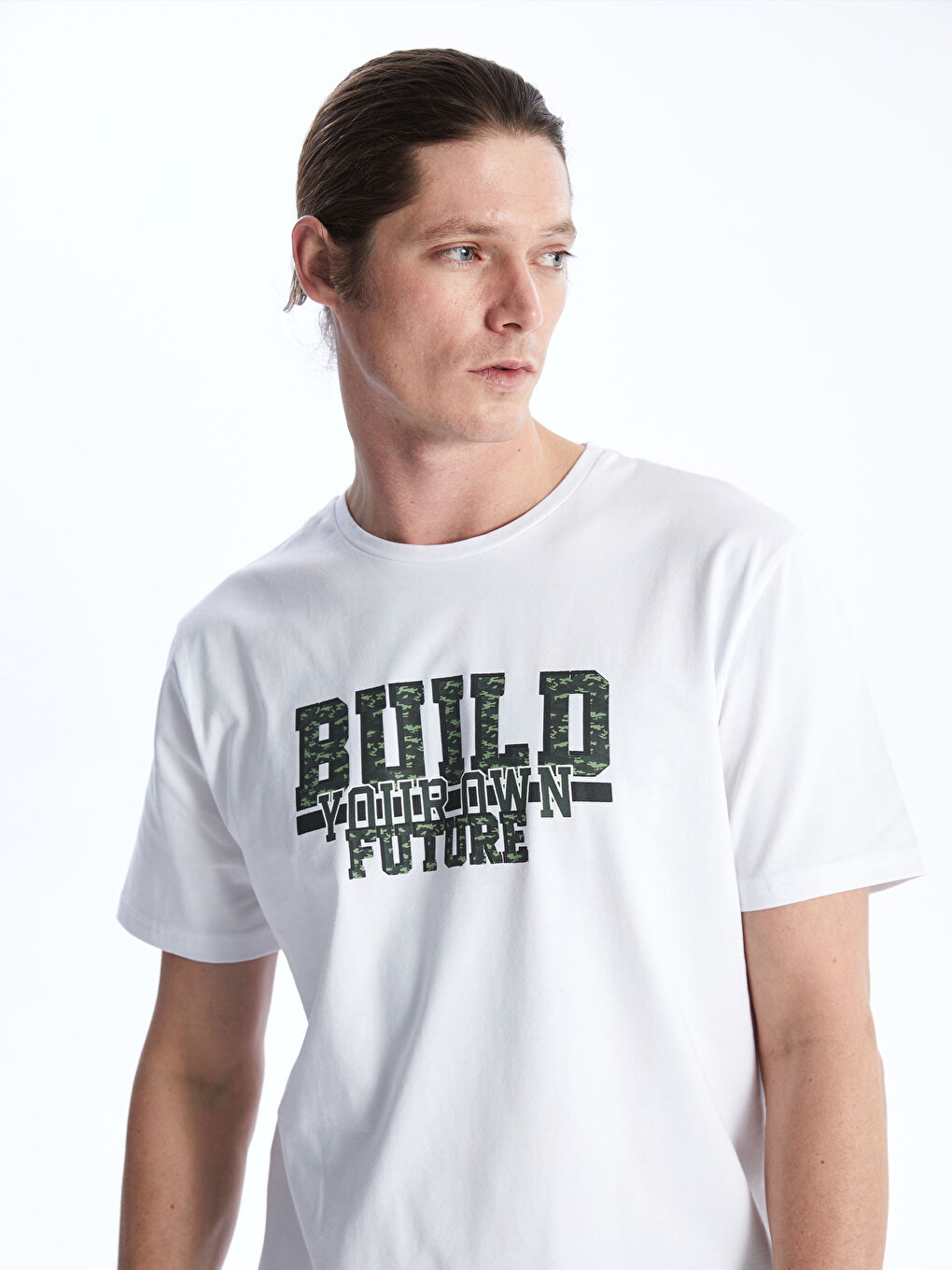 Beyaz Standart Kalıp Erkek Pijama Takımı-1