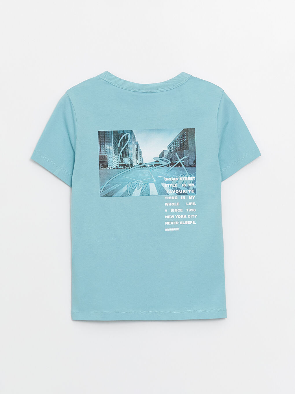 Crew Neck Printed Short Sleeve Boys' T-Shirt -S4G020Z4-GFS