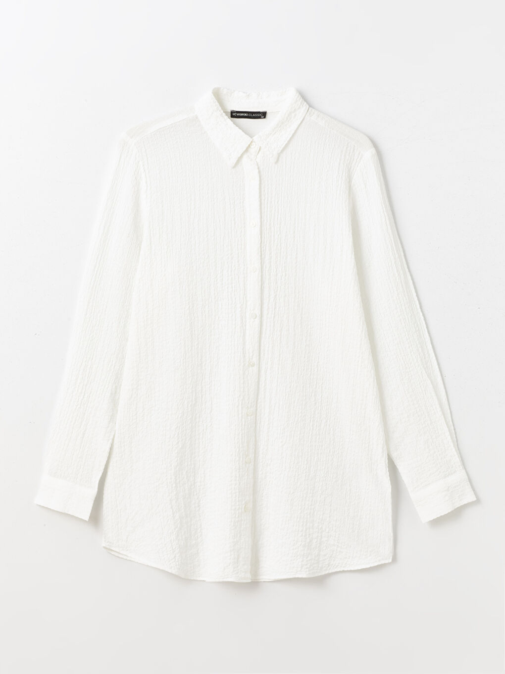 Plain Long Sleeve Women's Shirt Tunic -S4G028Z8-EEW