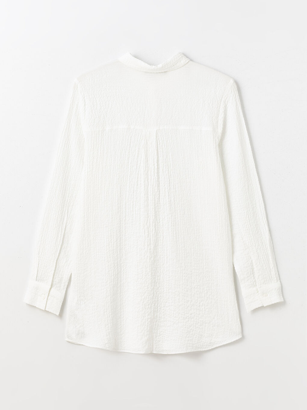 Plain Long Sleeve Women's Shirt Tunic -S4G028Z8-EEW
