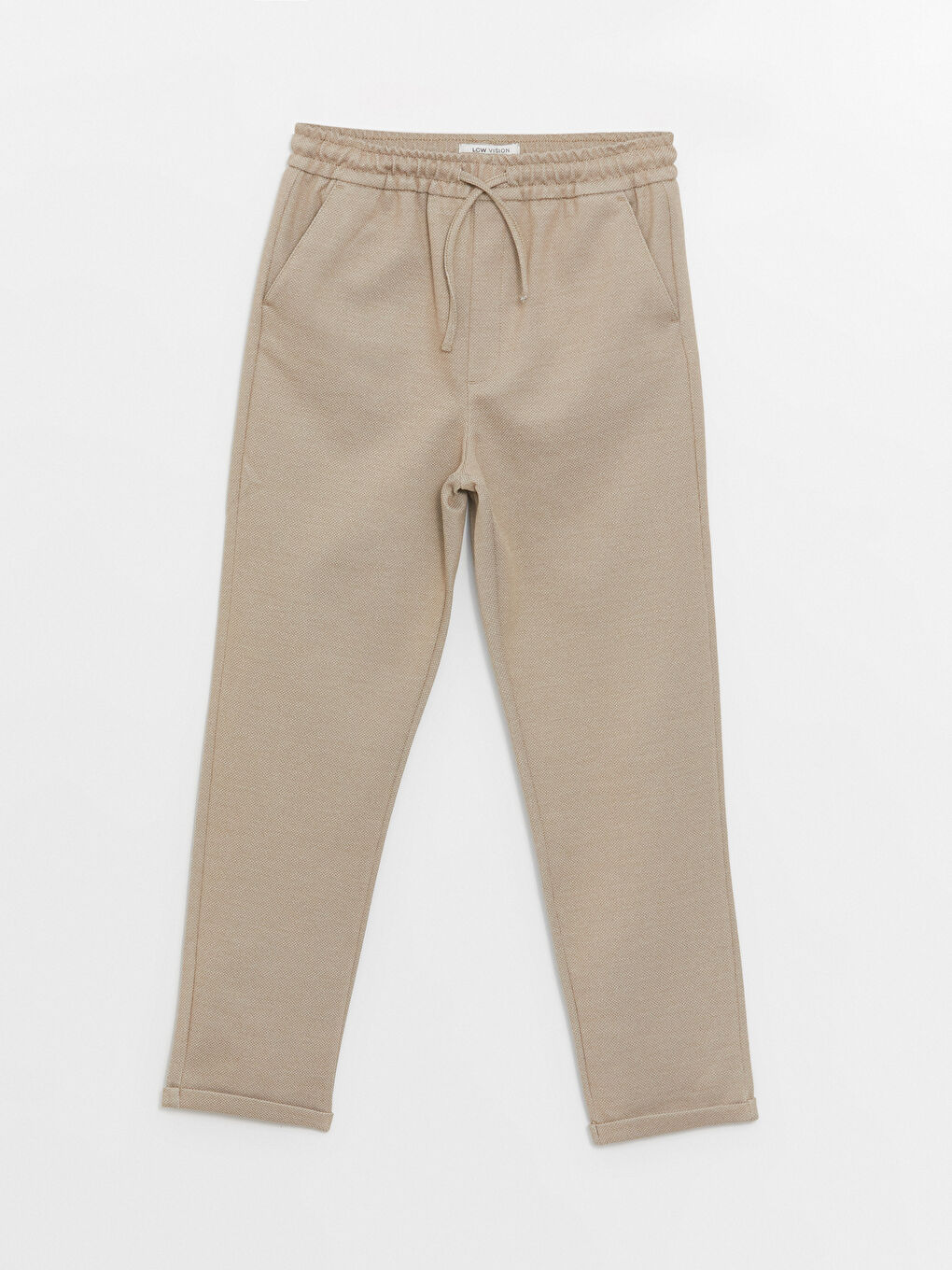 Elastic Waist Slim Fit Boys Trousers -S4G107Z4-RW0