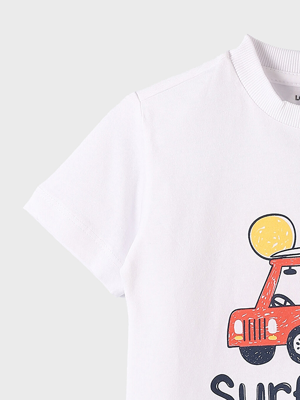 Crew Neck Short Sleeve Printed Baby Boys' T-Shirt 2 Pack-3