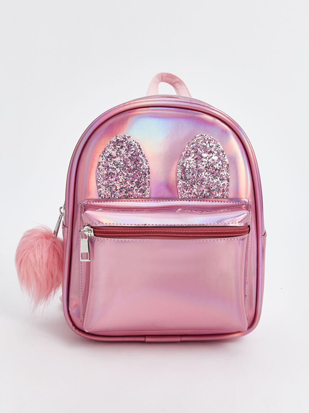 LC Waikiki Pom-Pom Detailed Girls' Backpack -S4G153Z4-R0H