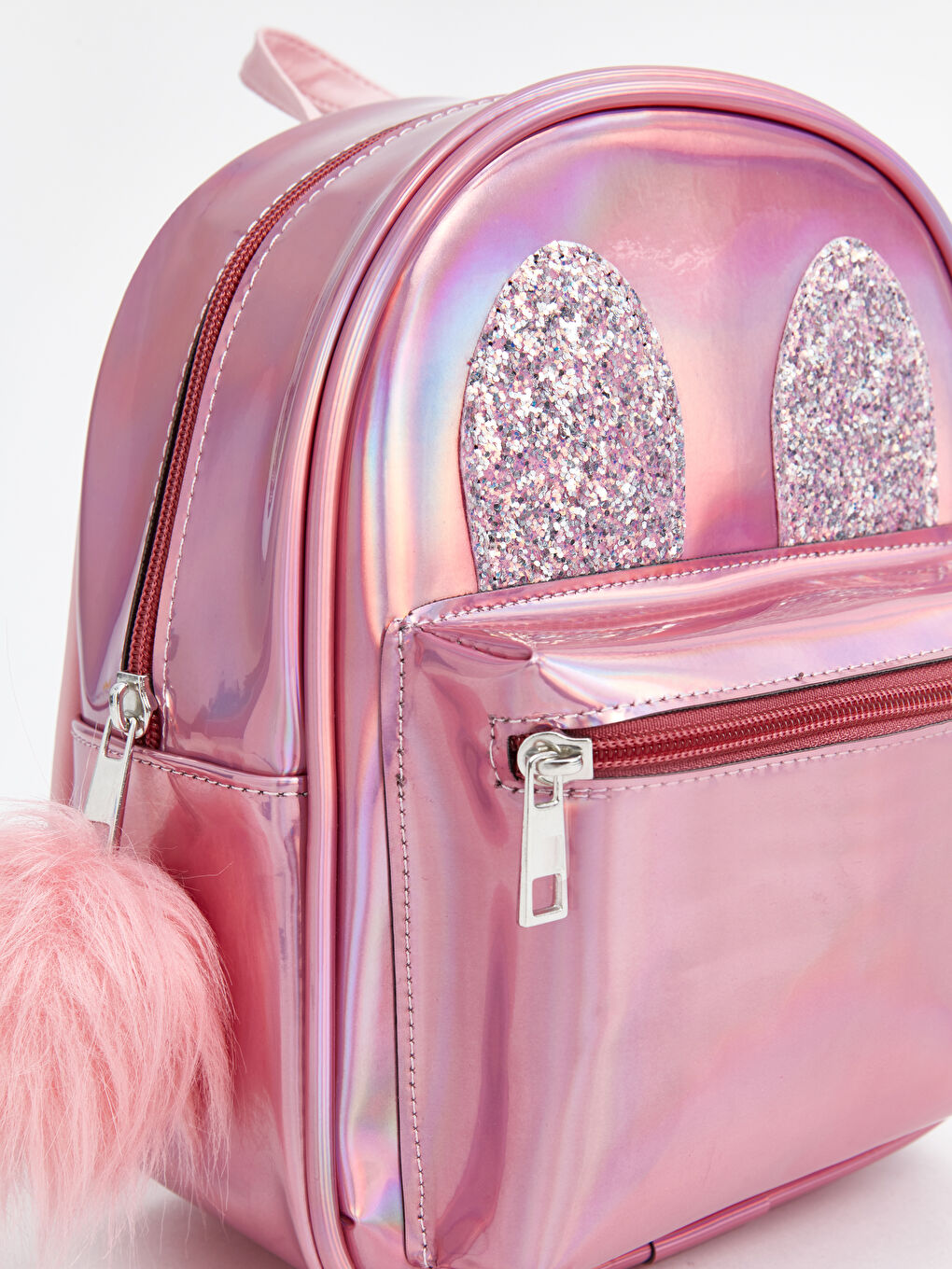 LC Waikiki Pom-Pom Detailed Girls' Backpack -S4G153Z4-R0H