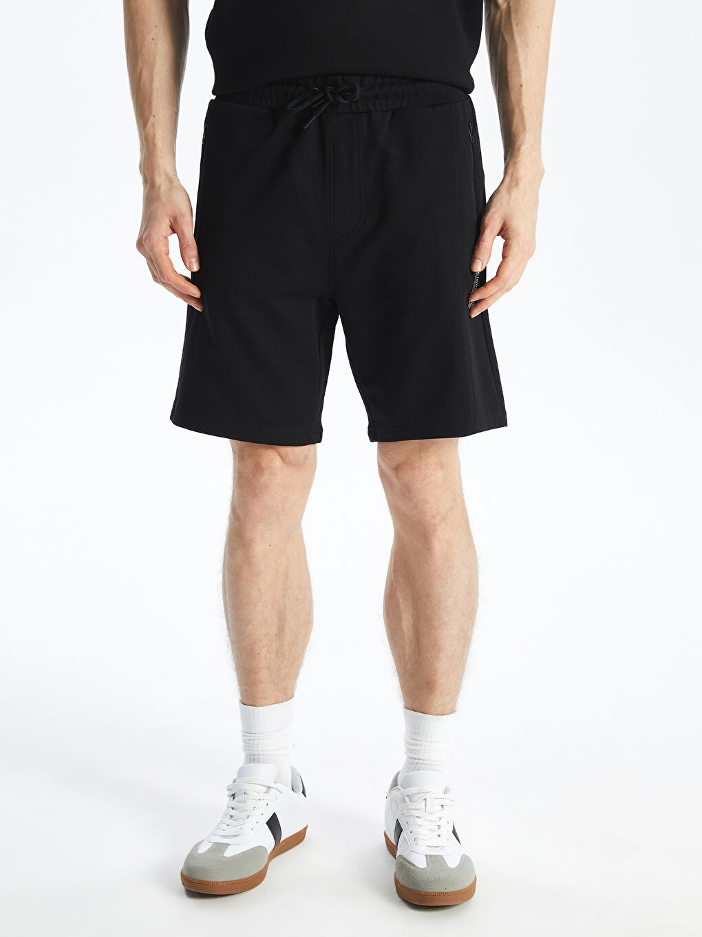 XSIDE Siyah Slim Fit Erkek Şort - 3