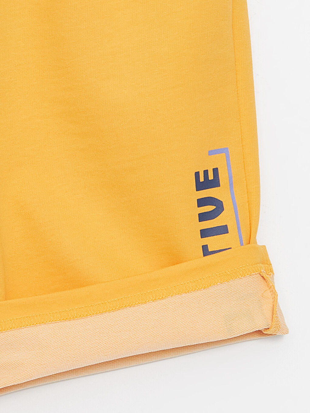 Sarı Beli Lastikli Baskılı Erkek Çocuk Pijama Şort-2