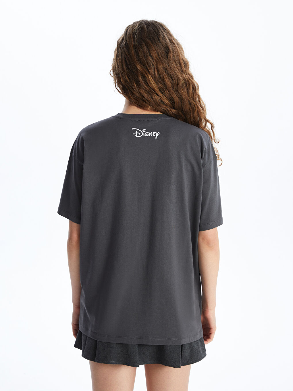 Crew Neck Mickey and Friends Printed Women's T-Shirt-4