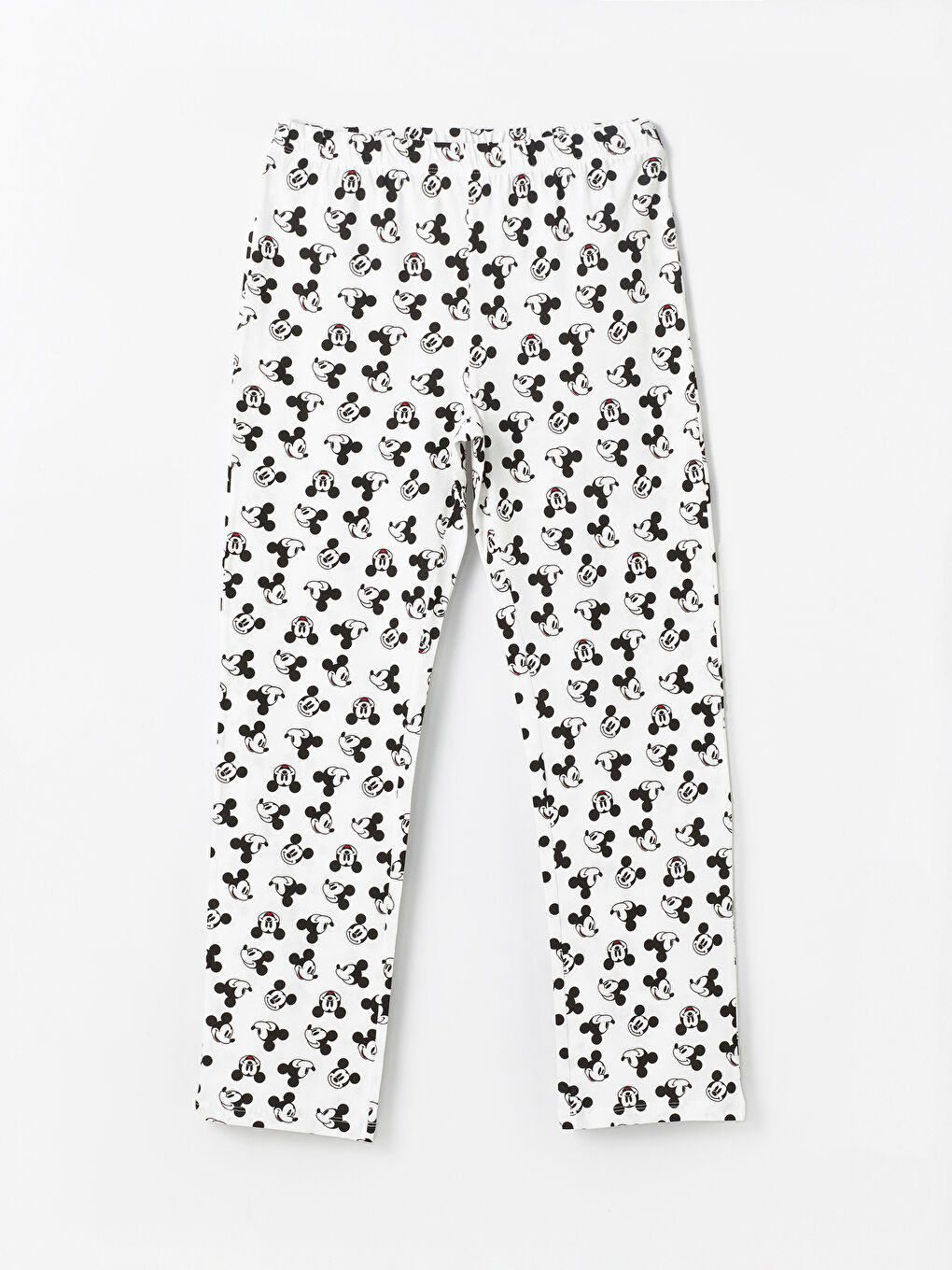 LCW DREAM Crew Neck Mickey Mouse Printed Short Sleeve Women's Pyjamas Set -S4G199Z8-LRA
