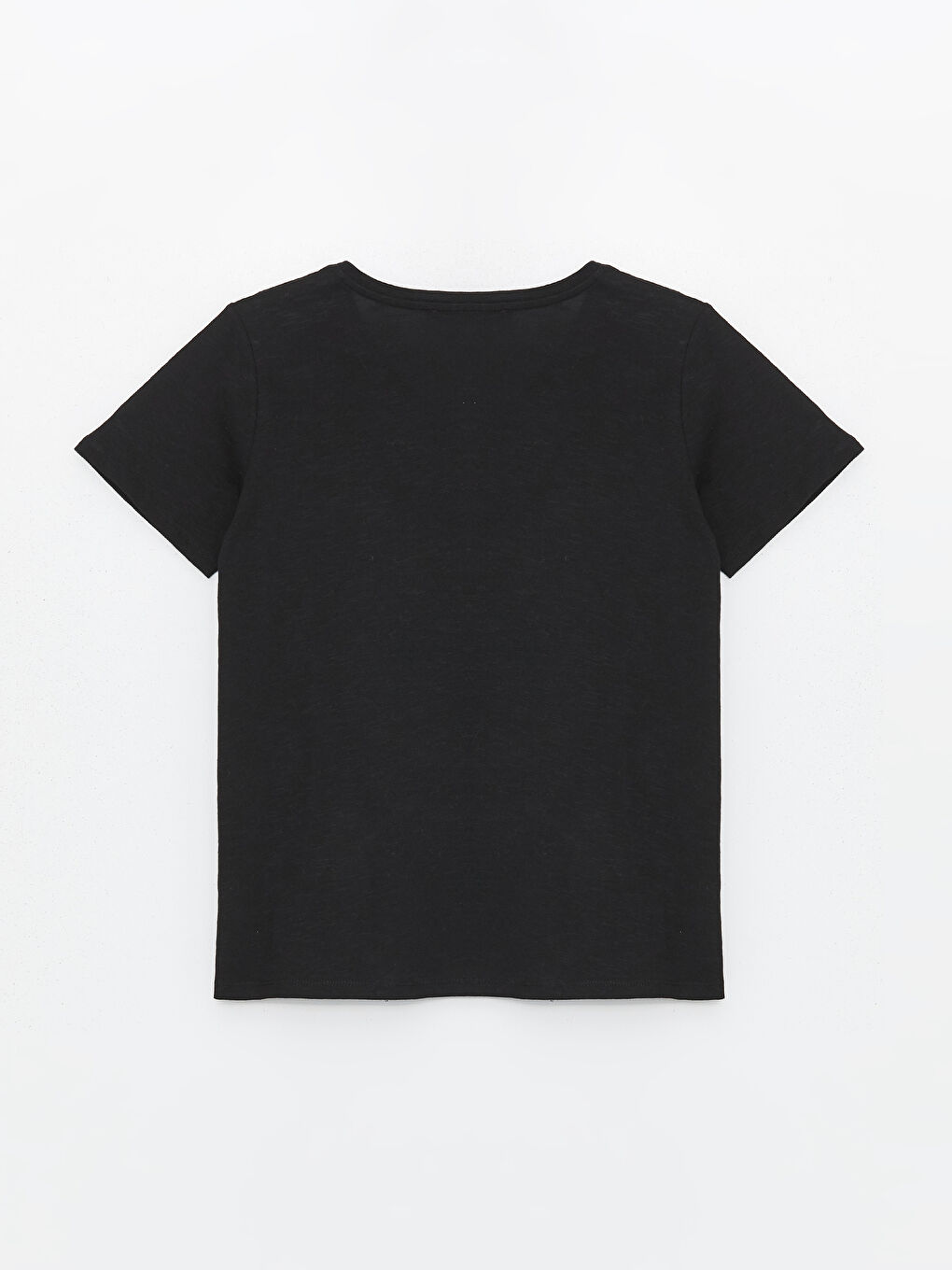 V-Neck Sequined Short Sleeve Women's T-Shirt -S4G204Z8-CVL