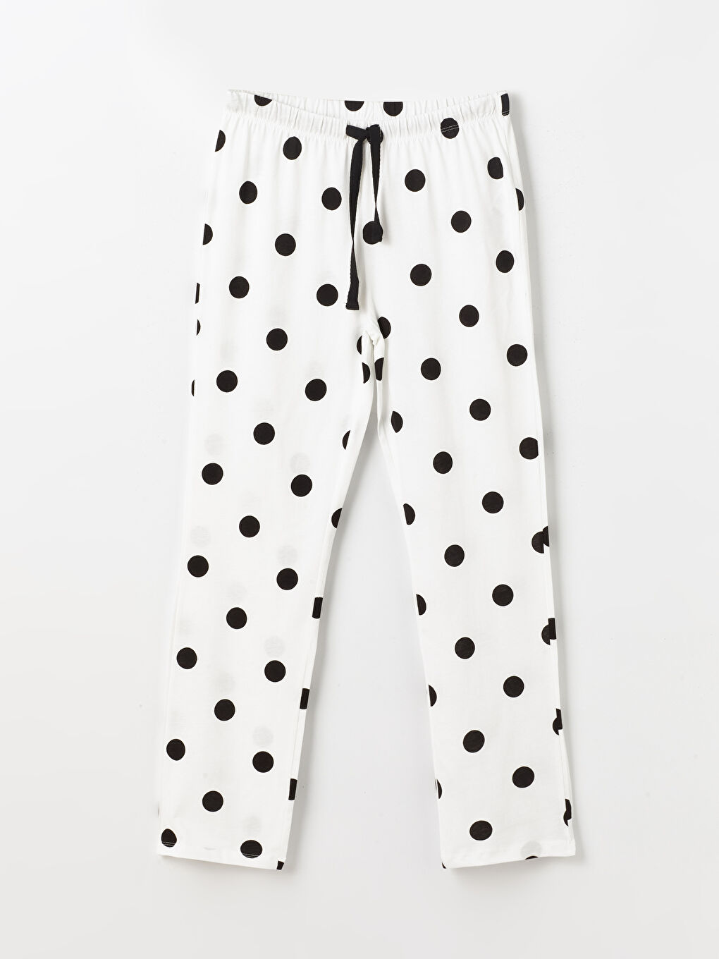 Elastic Waist Polka Dot Women's Pajama Bottoms -S4G218Z8-LRA