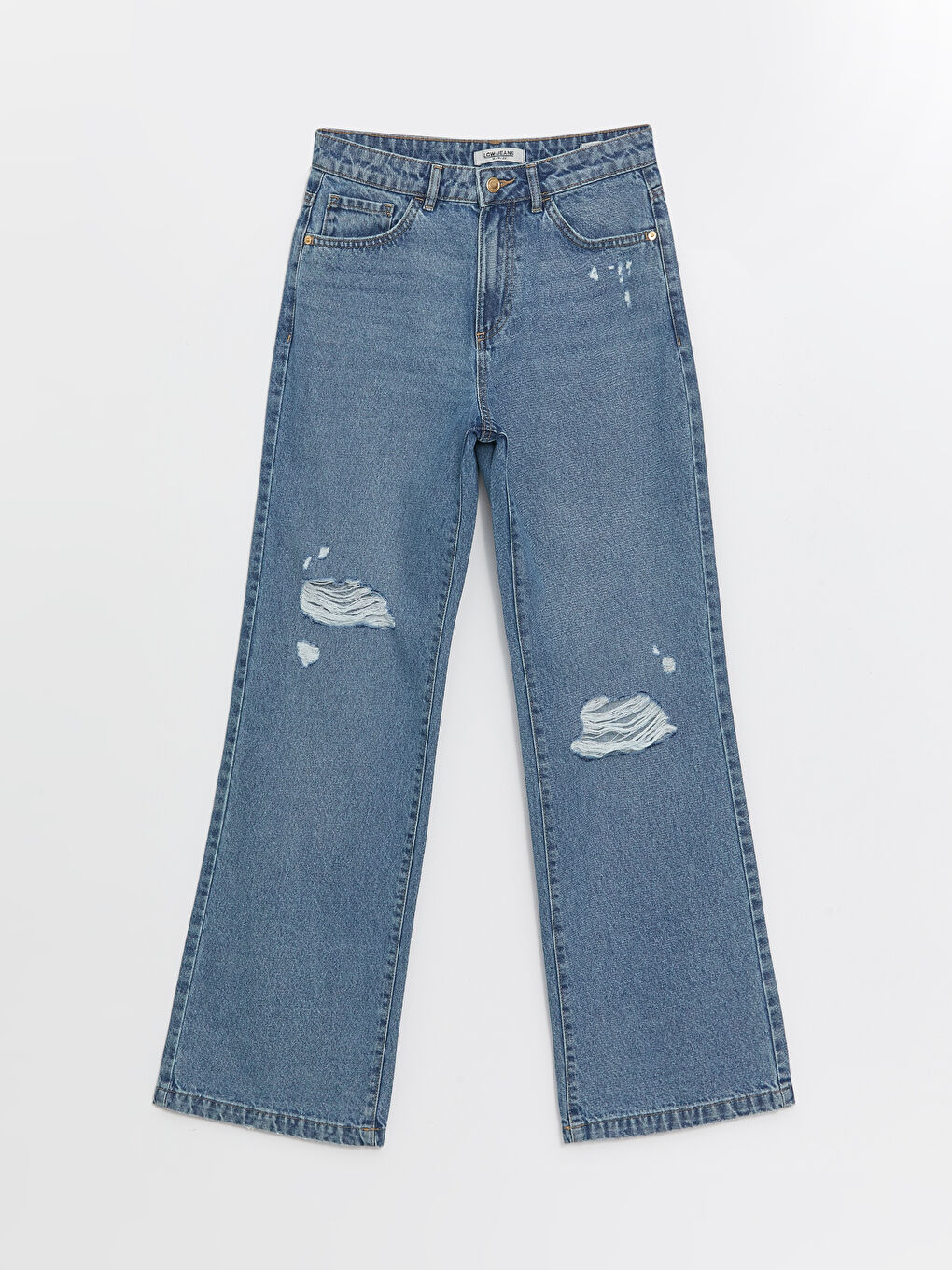 LC Waikiki Wideleg Ripped Detailed Women's Jeans -S4G230Z8-311