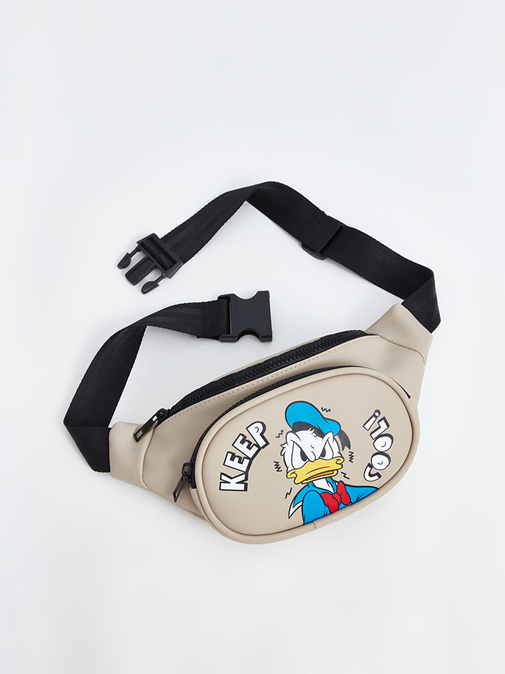 LCW ACCESSORIES Açık Bej Donald Duck Baskılı Erkek Çocuk Bel Çantası