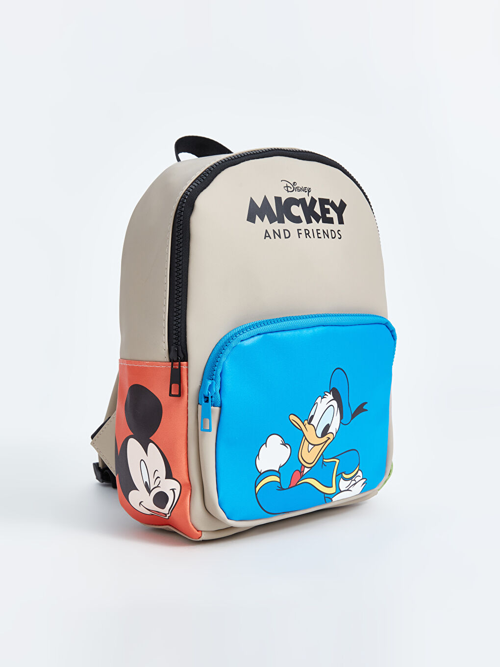 LCW ACCESSORIES Açık Bej Mickey Mouse Baskılı Erkek Çocuk Okul Çantası