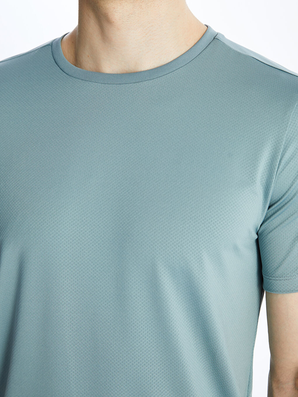 Mavi DRY-TECH Bisiklet Yaka Kısa Kollu Erkek Spor Tişört-3