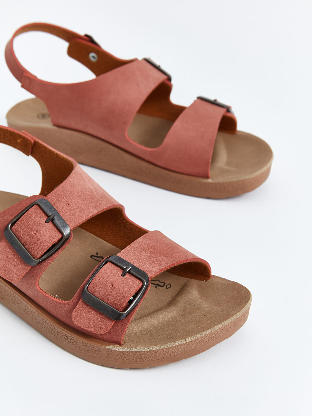 Women's Double Banded Velcro Sandals -S4G427Z8-S0R