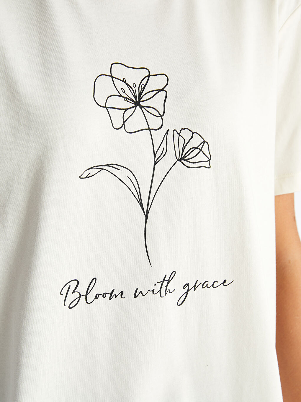 Crew Neck Printed Women's Tunic-3