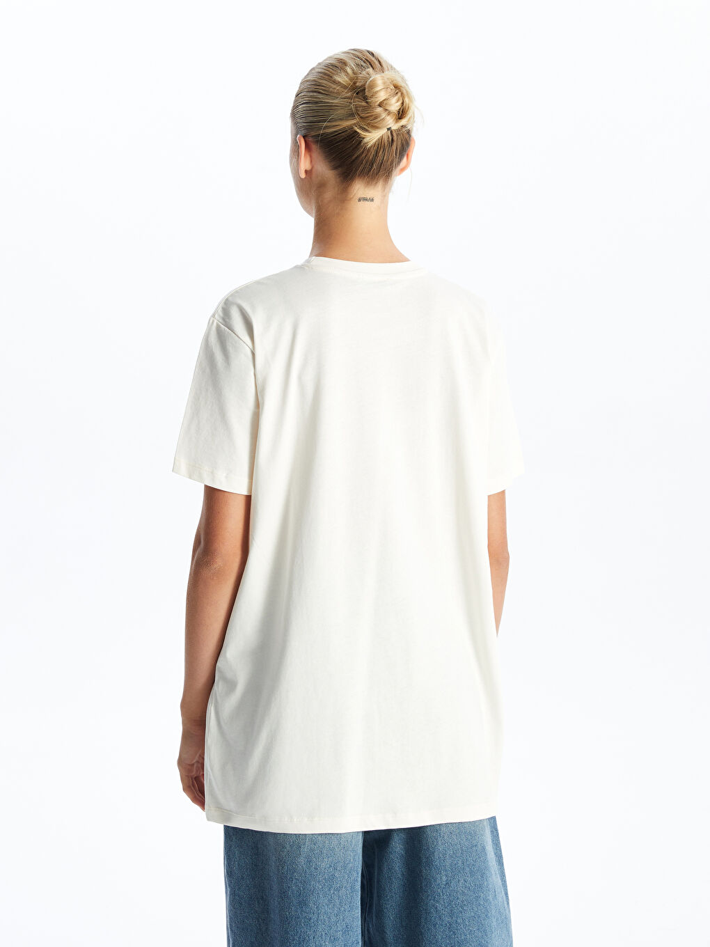 Crew Neck Printed Women's Tunic-4